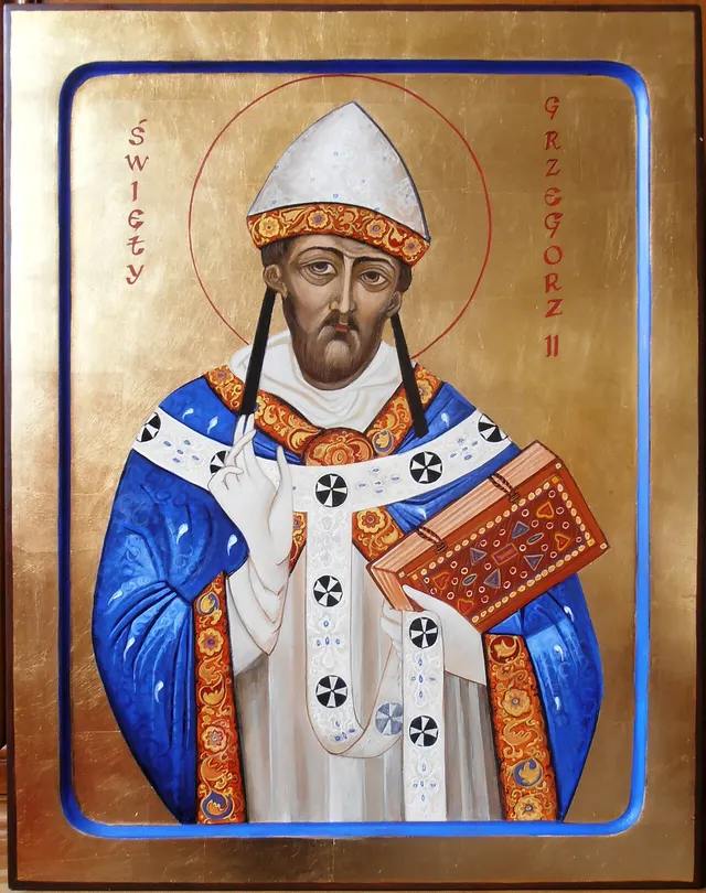 A modern icon of Pope Gregory II