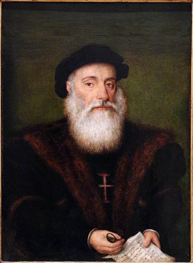 A 16th-century Portuguese portrait of a knight of the Order of Christ, traditionally said to show Vasco da Gama