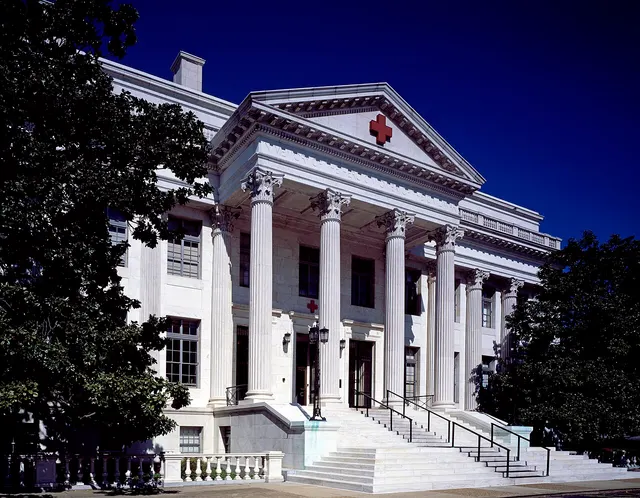 The American Red Cross headquarters building in Washington, DC