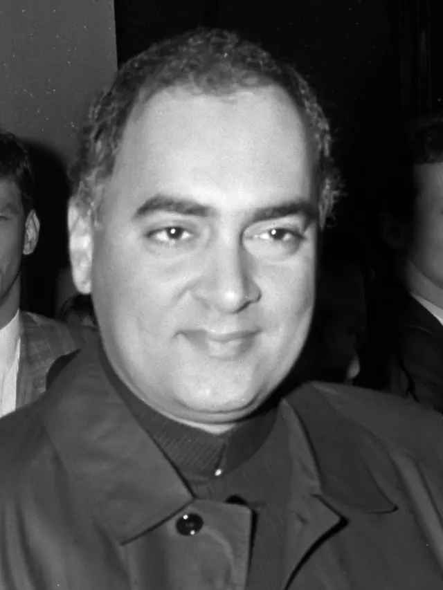 Rajiv Gandhi, prime minister of India, photographed in 1987