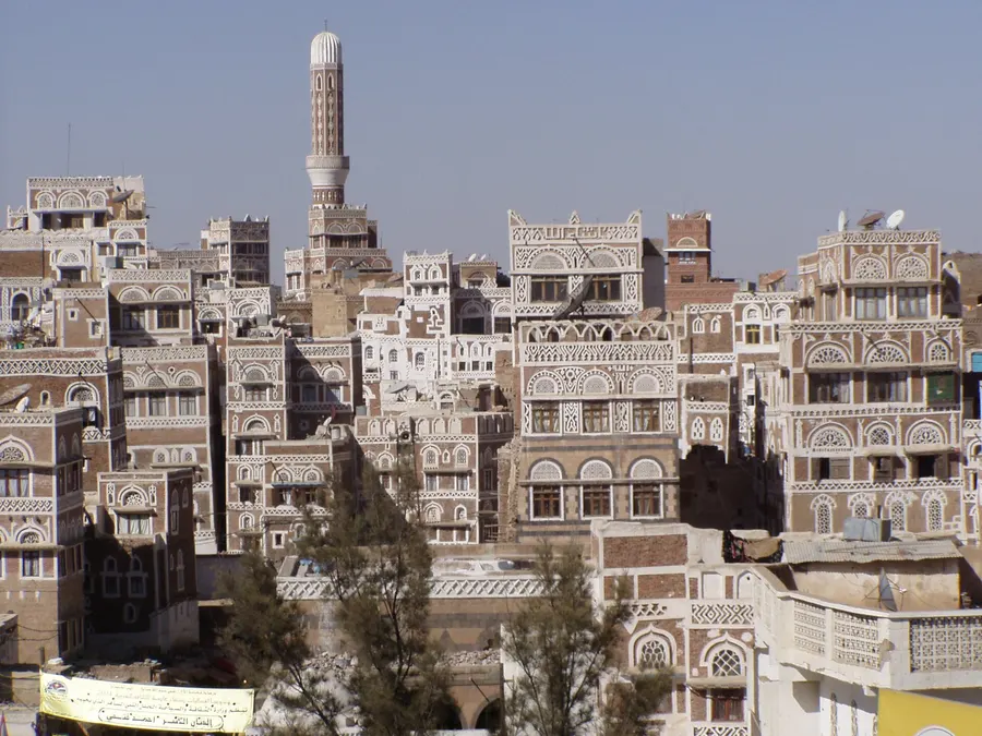 The tower houses of the old city of Sanaa, capital of the united Yemen