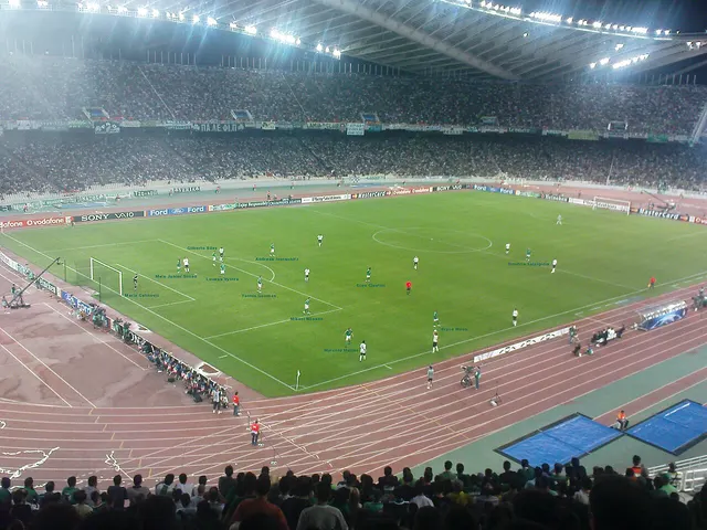 The Olympic Stadium in Athens, venue of the 2007 final, during a match in 2008