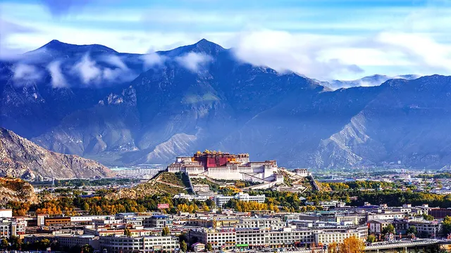 The Potala Palace in Lhasa, the traditional seat of the Dalai Lamas