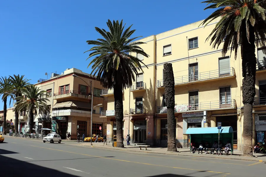 Harnet Avenue, the main street of Asmara, Eritrea's capital