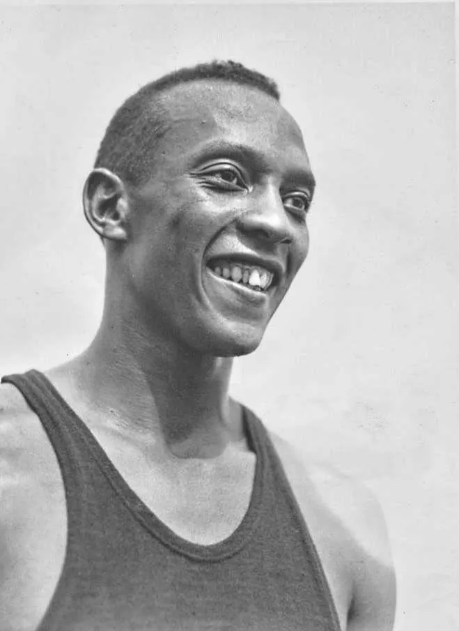 The American athlete Jesse Owens