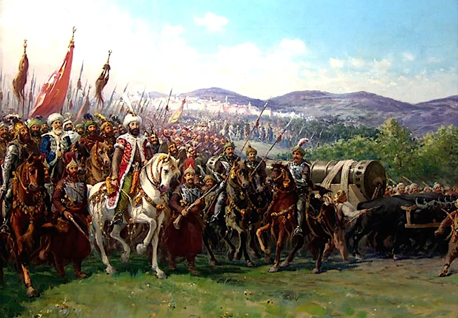 Mehmed II entering Constantinople, painted by Fausto Zonaro around 1903