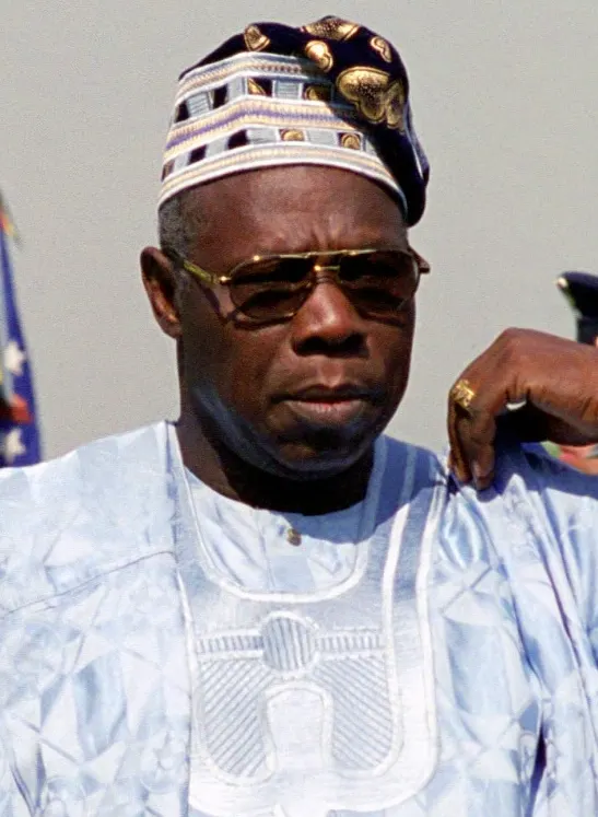 Olusegun Obasanjo, sworn in as Nigeria's civilian president in 1999