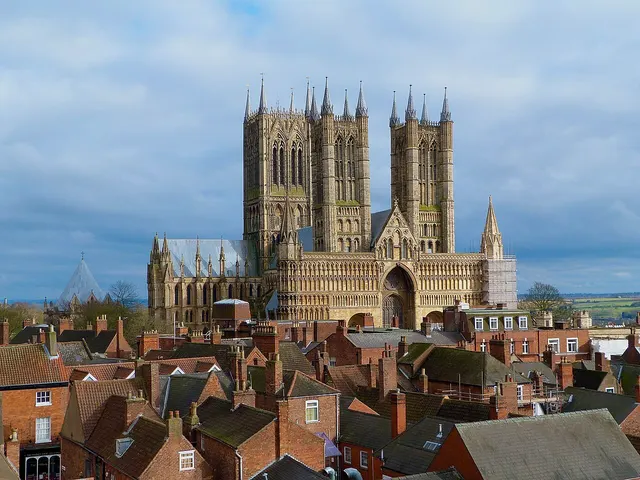 Lincoln Cathedral seen from Lincoln Castle.