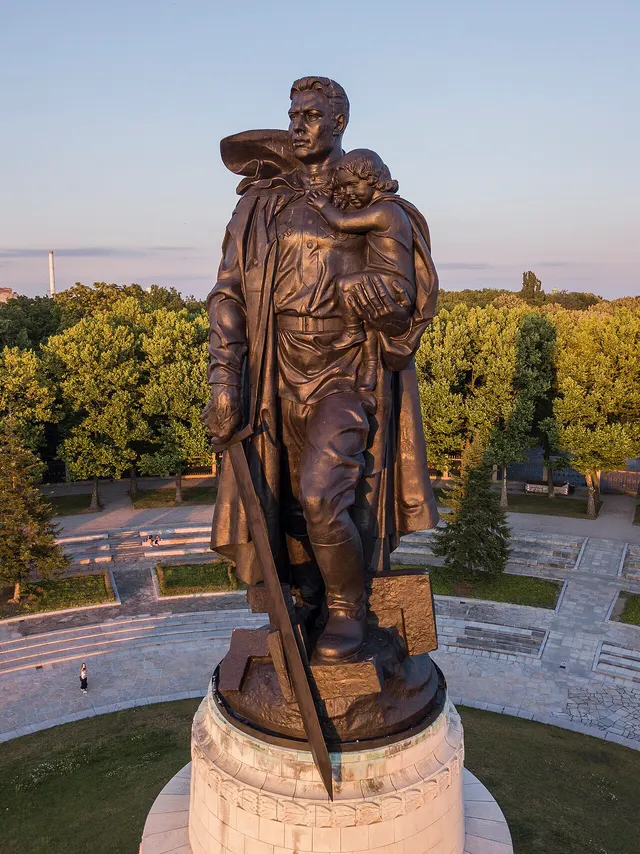 The Soviet War Memorial in Treptower Park, Berlin.