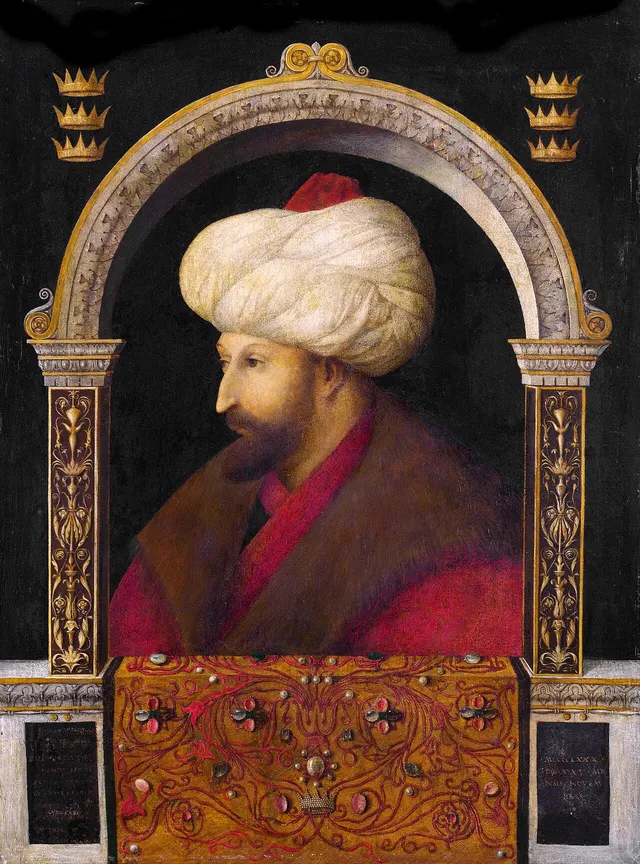 Sultan Mehmed II, painted by Gentile Bellini in 1480.