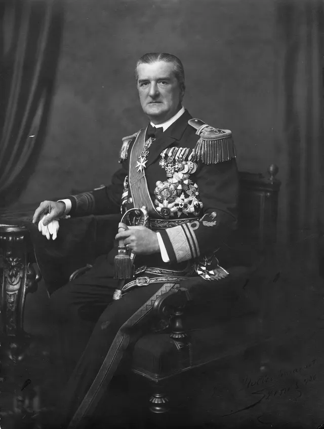 Miklós Horthy, regent of Hungary, photographed by Adolf Szenes.