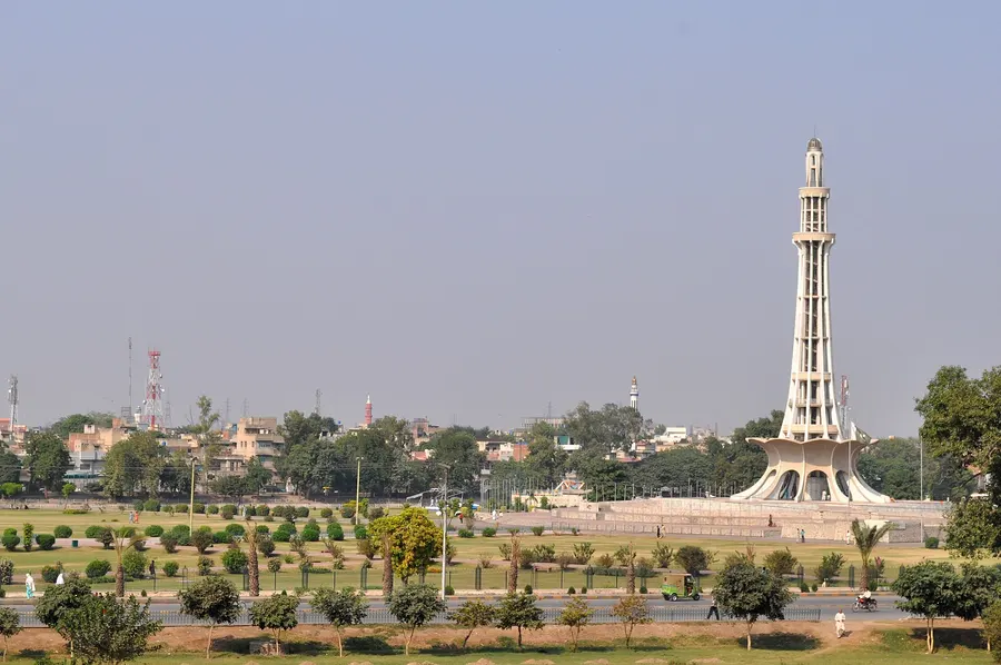 Minar-e-Pakistan in Lahore, built where the resolution was passed, 2011.