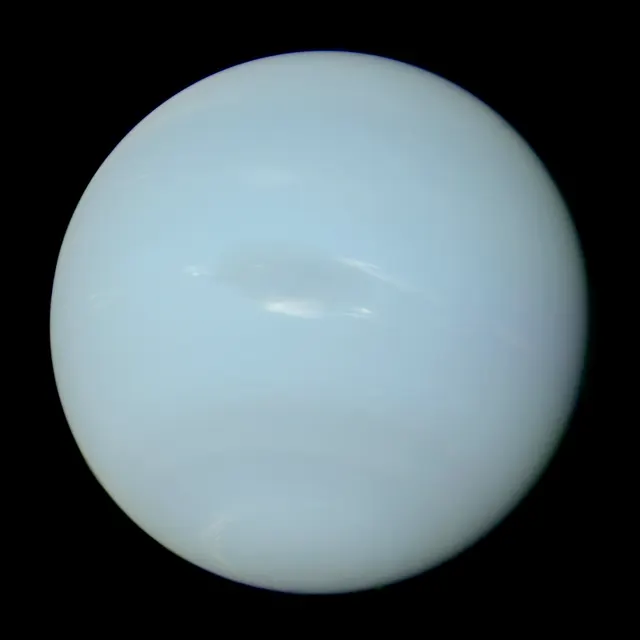Neptune, photographed by Voyager 2.