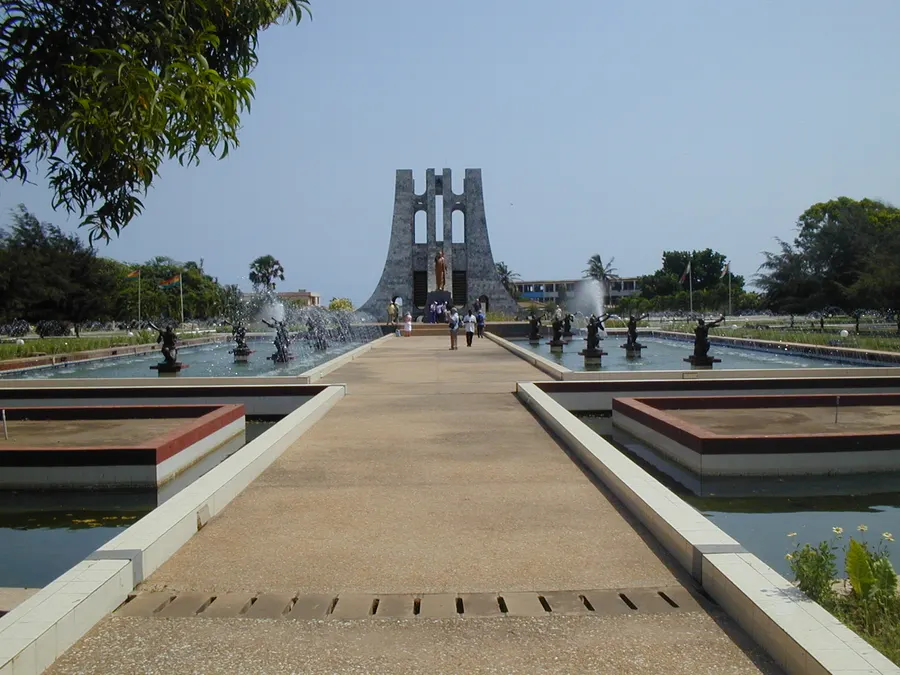 The Kwame Nkrumah Mausoleum in Accra, where Ghana's first leader is buried.