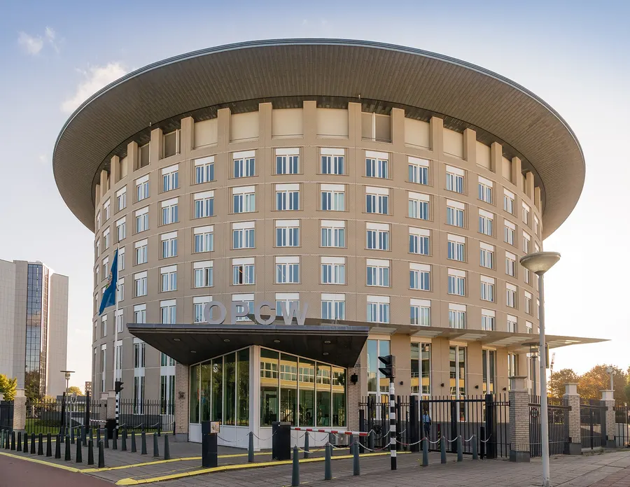The headquarters of the Organisation for the Prohibition of Chemical Weapons in The Hague.