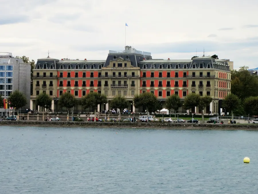 The Palais Wilson on the shore of Lake Geneva, the League of Nations' first home, photographed in 2013.