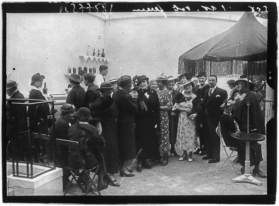 Visitors at the pavilion for women's votes at the Paris International Exhibition of 1937, seven years before the vote was won.