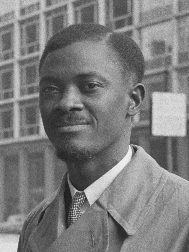 Patrice Lumumba in Brussels, 26 January 1960, during the talks on the Congo's independence.