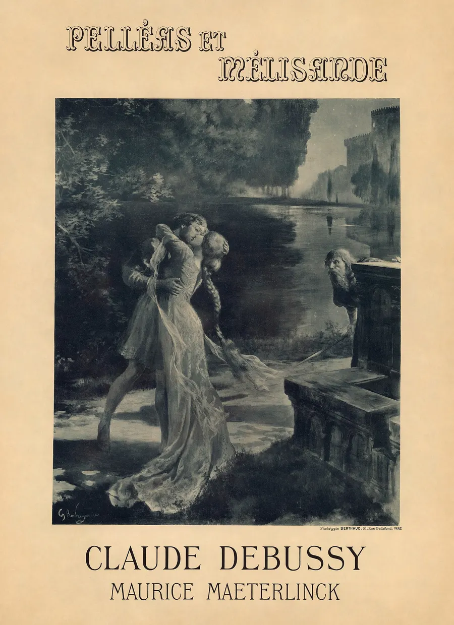 Georges Rochegrosse's poster for the first production of Pelléas et Mélisande, 1902.