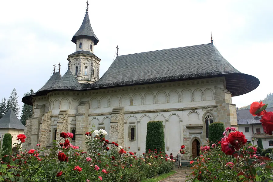 Putna Monastery in northern Romania, founded by Stephen the Great and his burial place.