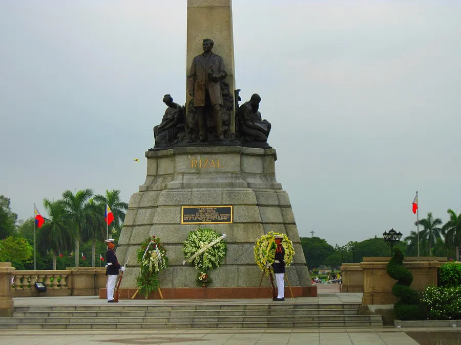 The Rizal Monument in Rizal Park (Luneta), Manila.