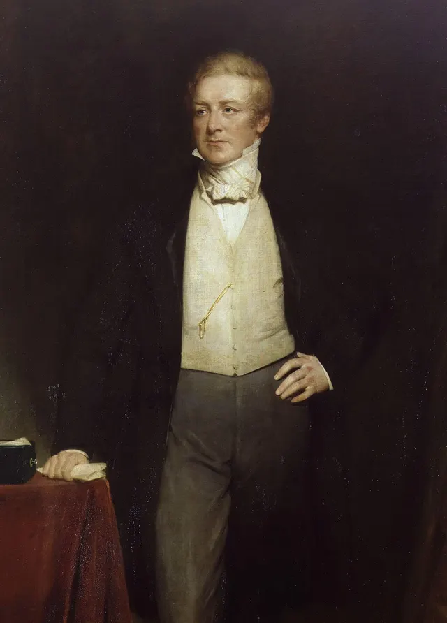 Sir Robert Peel, the Home Secretary who created the force, painted by Henry William Pickersgill.