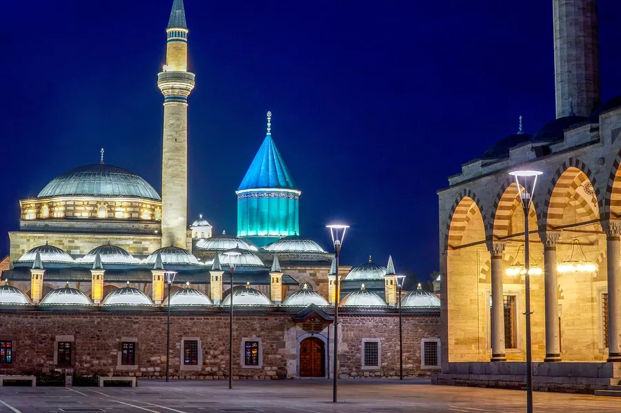 The Mevlana Museum in Konya, built around Rumi's tomb.