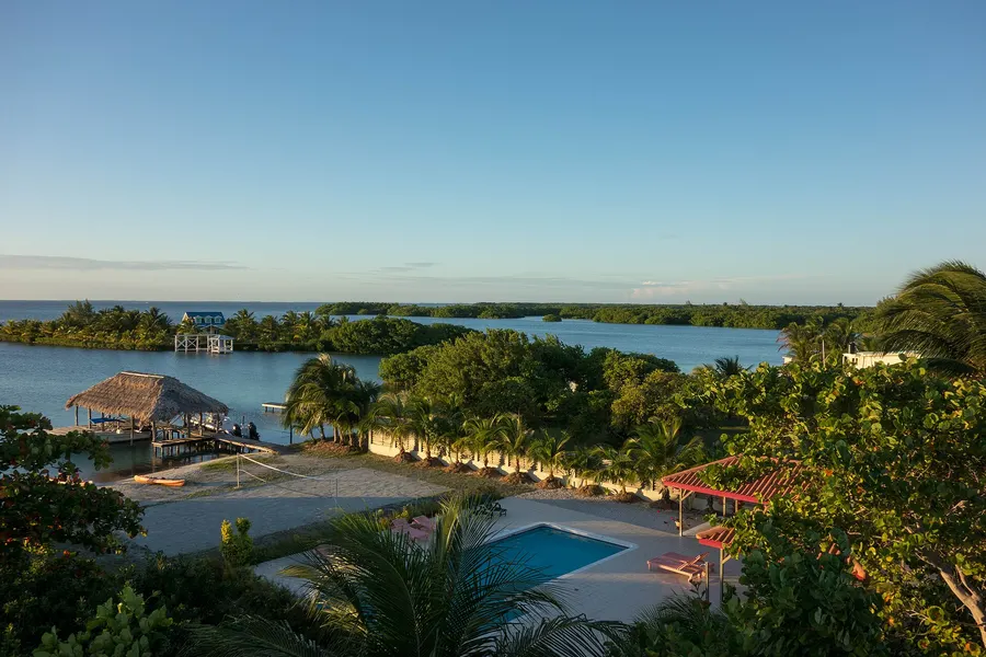 St. George's Caye, a small island off the coast of Belize, in 2012