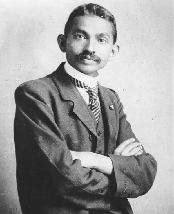 Mohandas Gandhi as a lawyer in South Africa in 1906