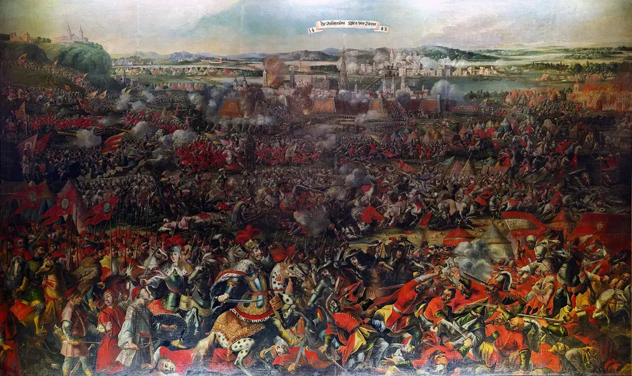 The relief of Vienna in 1683, a painting by an anonymous artist of the time showing the battle before the city walls