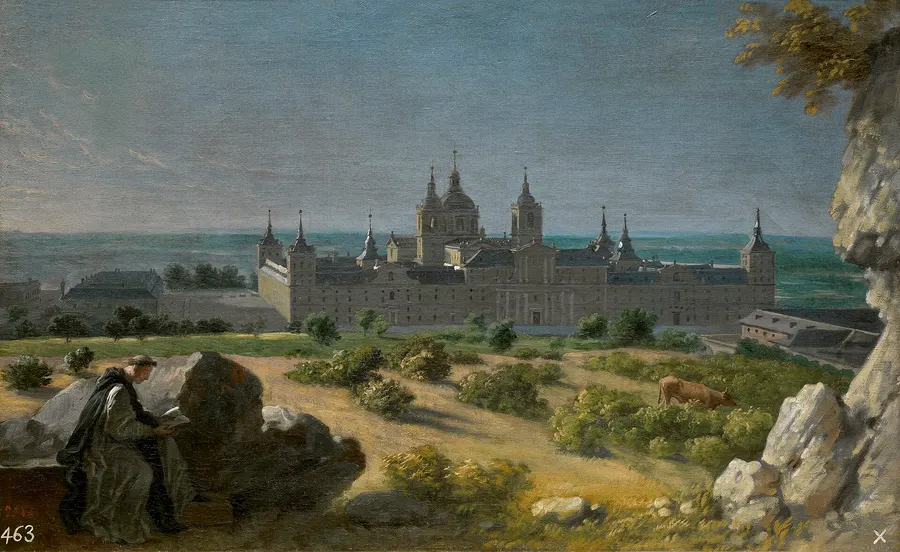 A general view of the monastery of El Escorial, painted by Michel-Ange Houasse in the early 18th century