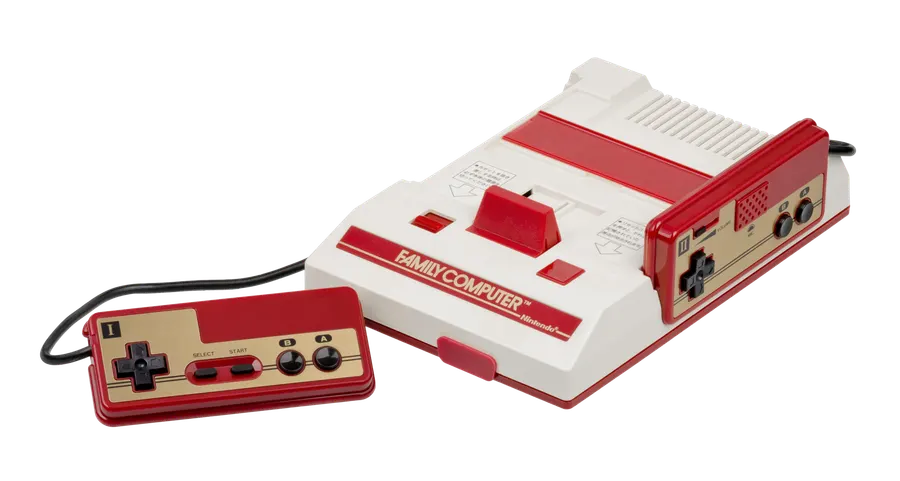 The Nintendo Famicom, or Family Computer, the home games console for which Super Mario Bros. was made