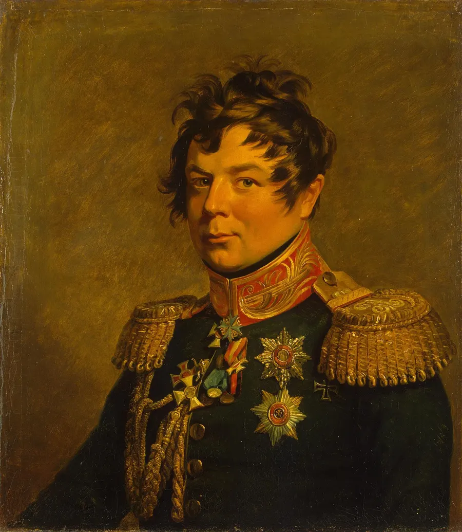Hans Karl von Diebitsch, the Russian commander whose army took Adrianople, in a portrait by George Dawe in the Hermitage
