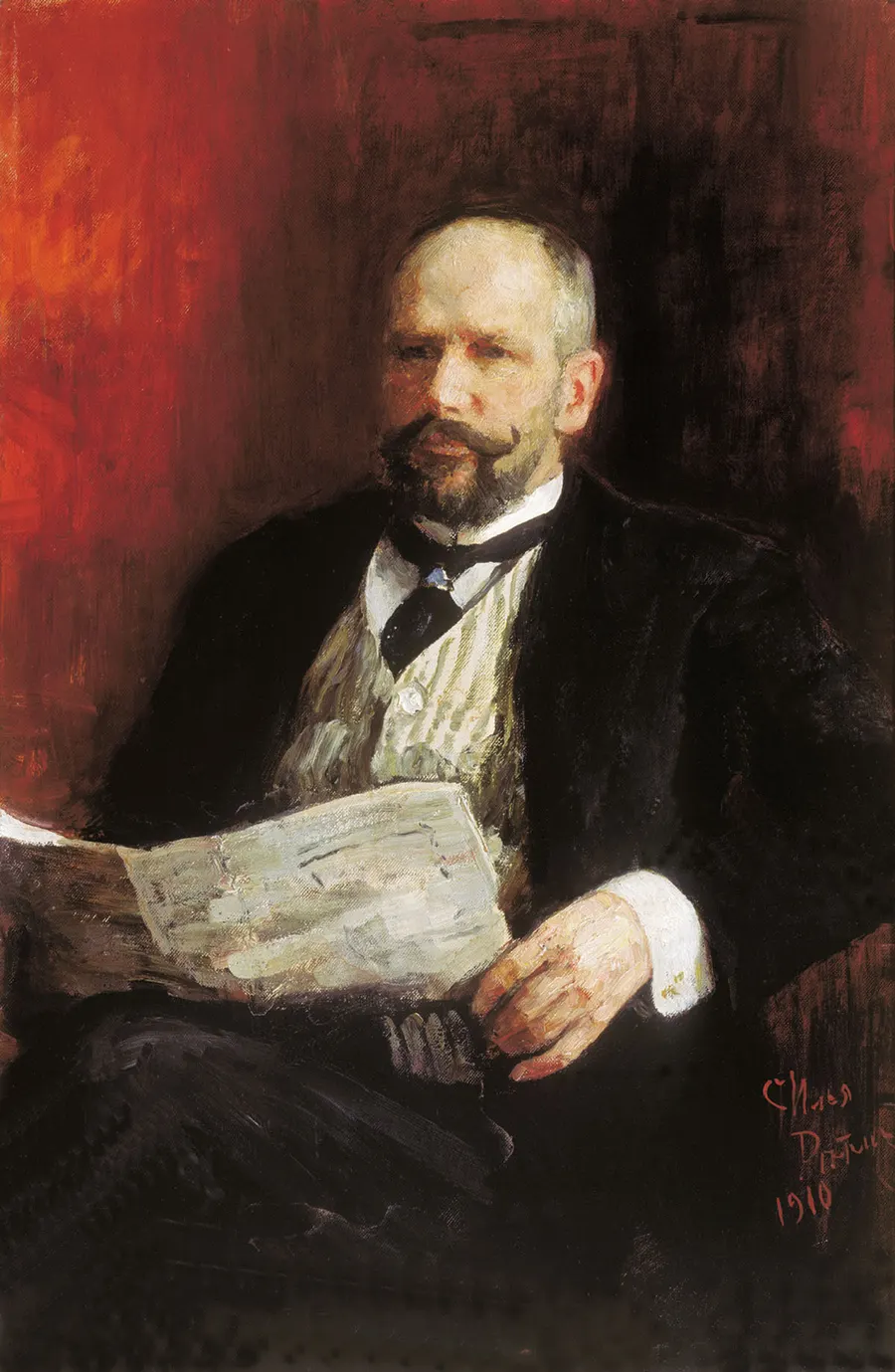 Pyotr Stolypin, prime minister of Russia, in a portrait by Ilya Repin