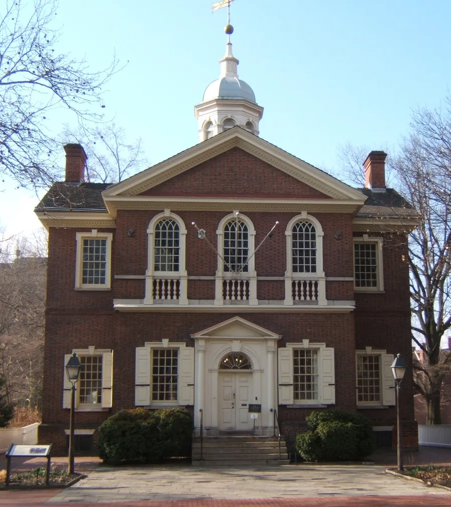 Carpenters' Hall in Philadelphia, where the First Continental Congress met in the autumn of 1774