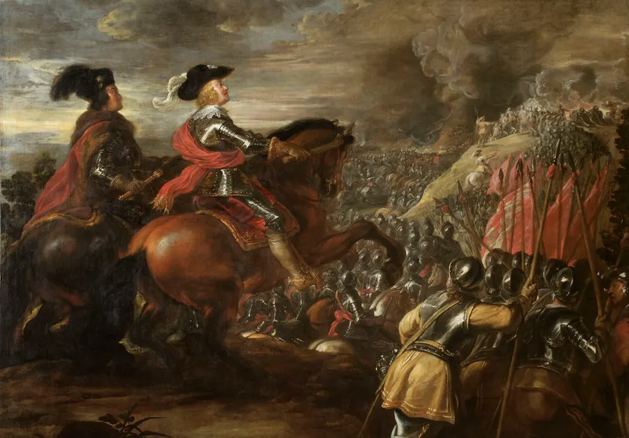 The Battle of Nördlingen, a painting by Jan van den Hoecke, about 1635