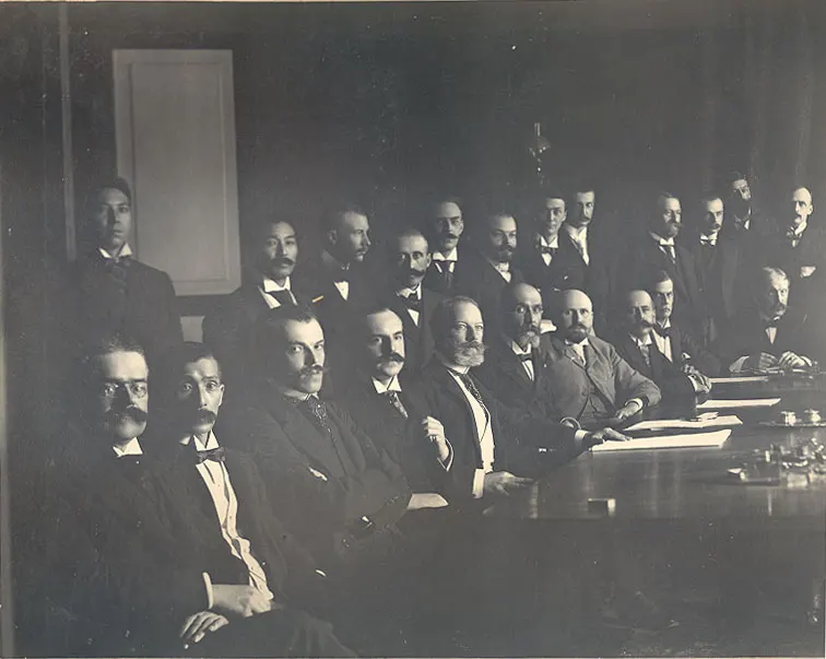 Envoys of the foreign powers at the signing of the Boxer Protocol in Beijing, 1901