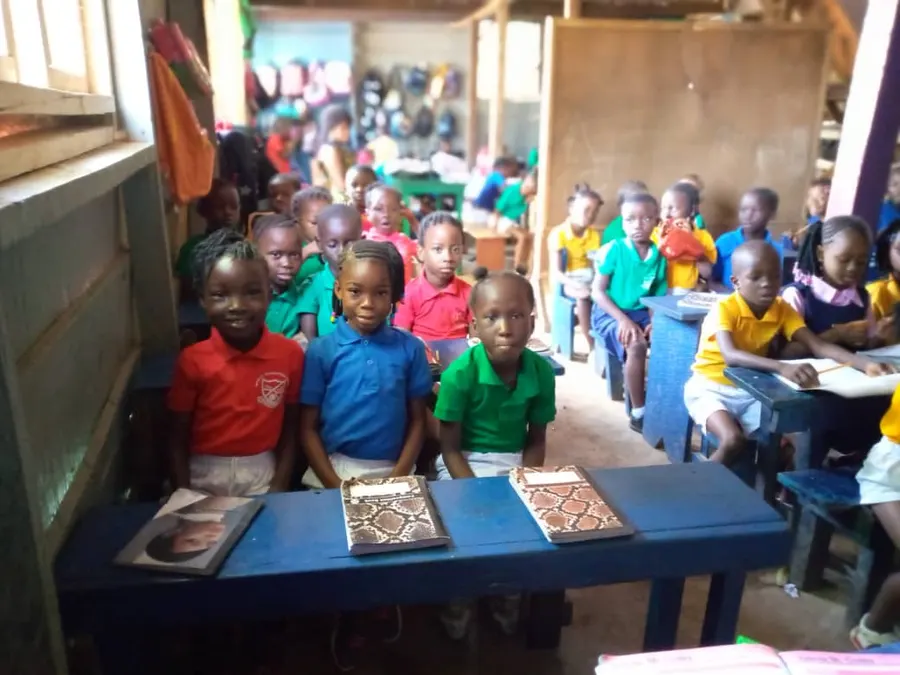Young children in class at a pre-primary school
