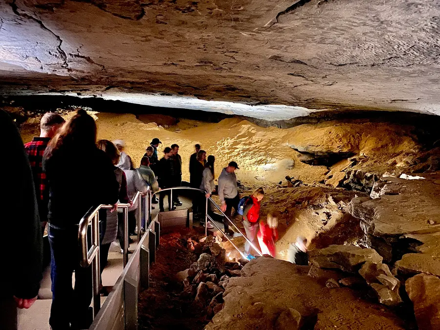 A passage in Mammoth Cave, Mammoth Cave National Park, Kentucky