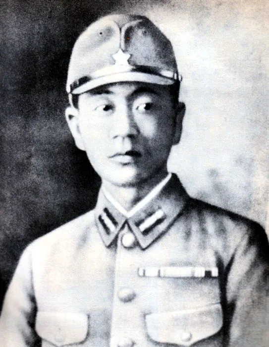 Shoichi Yokoi in Japanese army uniform, from a wartime photograph.