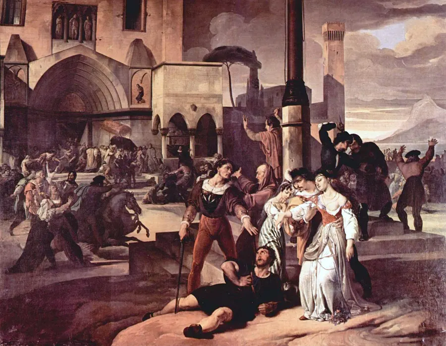 The Sicilian Vespers, painted by Francesco Hayez in 1821-22.