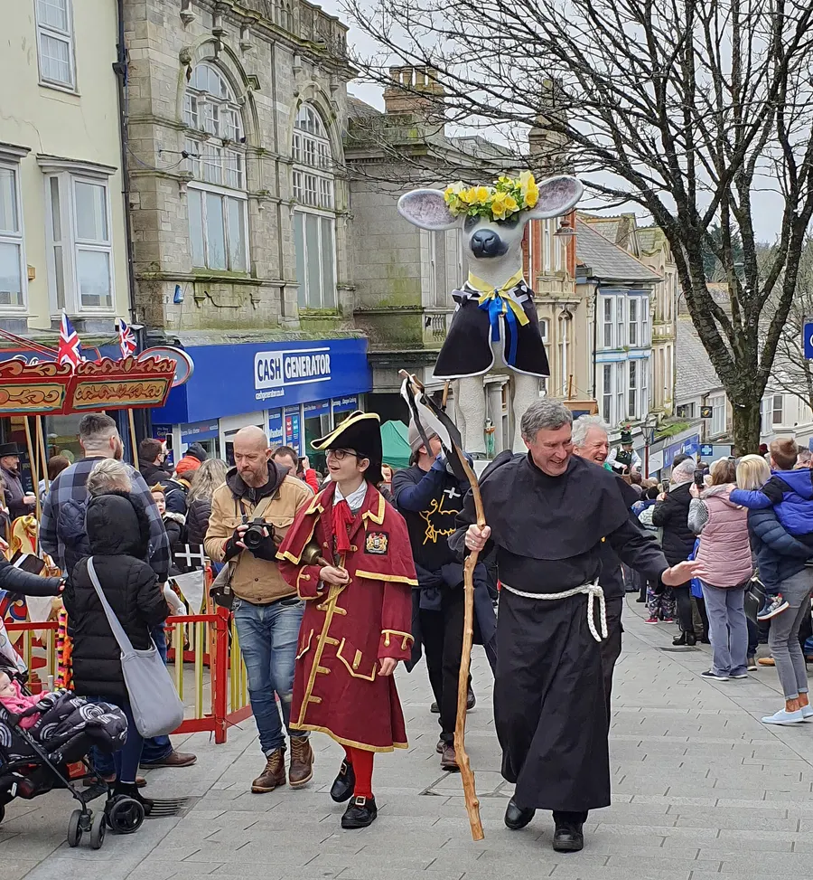 The St Piran's Day parade in Redruth, Cornwall, March 2023.