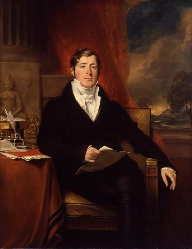 Sir Stamford Raffles, founder of British Singapore, painted by George Francis Joseph.
