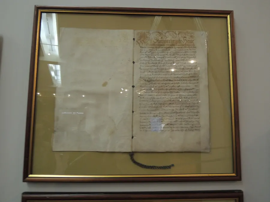 Gustavus Adolphus's ratification of the peace with Russia, 1617, on display in the Russian State Archive of Ancient Acts.
