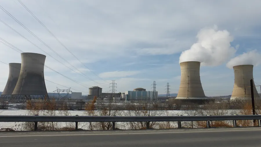 The Three Mile Island nuclear power station in Pennsylvania, 2014.