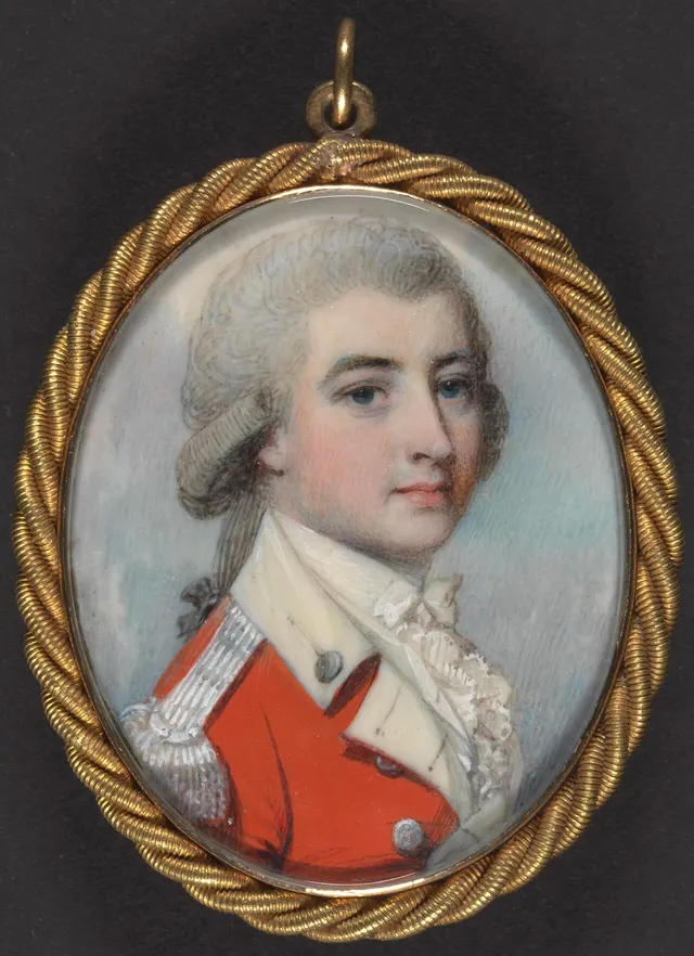 Major John André, in a miniature by George Engleheart.