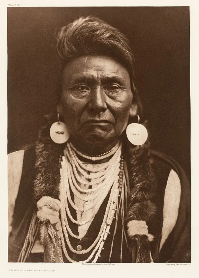 Chief Joseph, photographed by Edward S. Curtis in 1903.