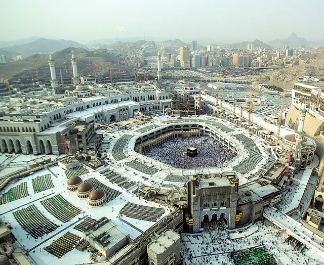 The Grand Mosque in Mecca, photographed in 2019.