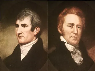 Meriwether Lewis and William Clark, painted by Charles Willson Peale.