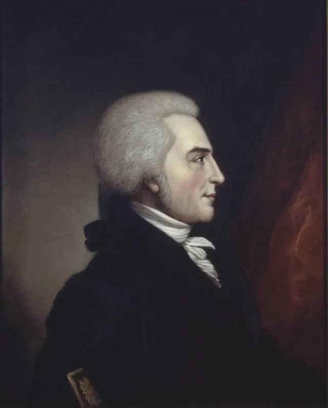 William R. Davie, who put the question of ratification to the Fayetteville convention, painted by Charles Willson Peale.